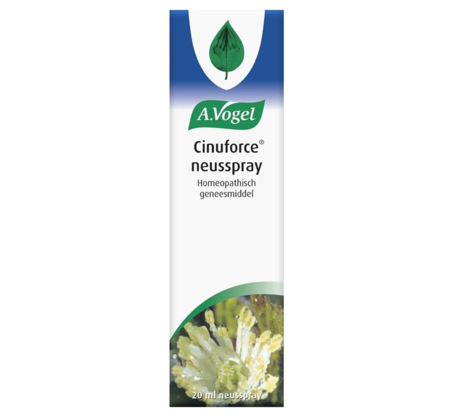 100% natuurlijke neusspray van A.Vogel, is een homeopathisch geneesmiddel zonder specifieke therapeutische indicatie toegepast volgens de principes van de homeopathische geneeswijze.