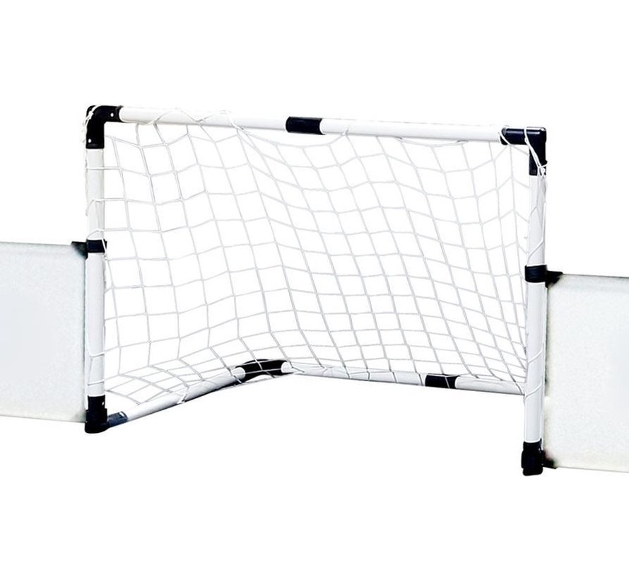 Dunlop Set Voetbal - Boarding, Voetbaldoel, Hoekvlaggen, Voetbal en Pomp - 230x73x36cm