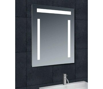 Imagolux Badkamerspiegel - 82 (H) x 60 (B) cm - Energie Zuinige Verlichting 3 lichtpunten