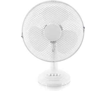 Merkloos Tafel ventilator 30 cm Diameter 3-Snelheden Wit