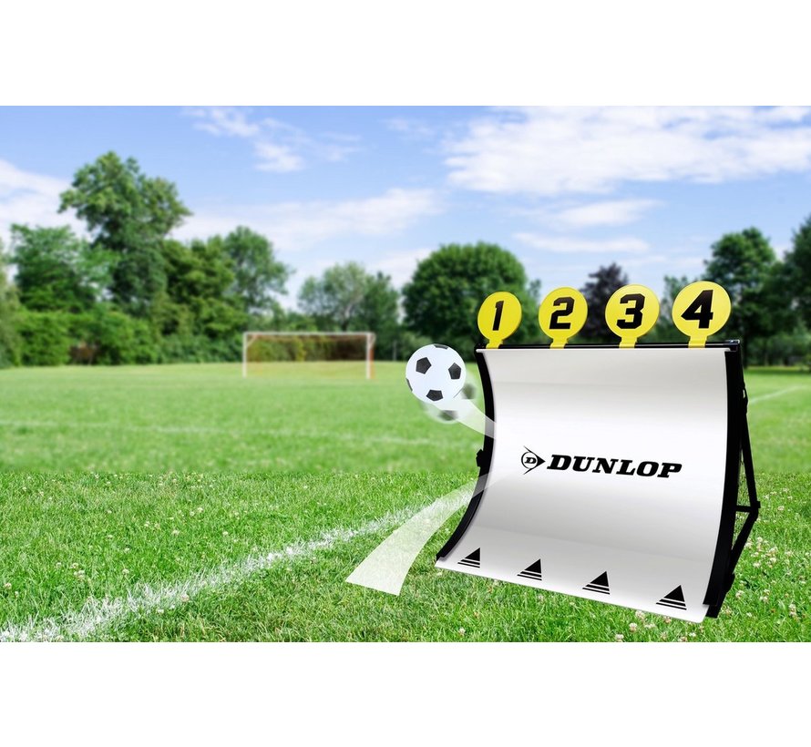 Voetbaldoel - 4-in-1 - Met Voetbal, Pomp, Schietschijven en Haringen - 78 x 75 x 58 Cm