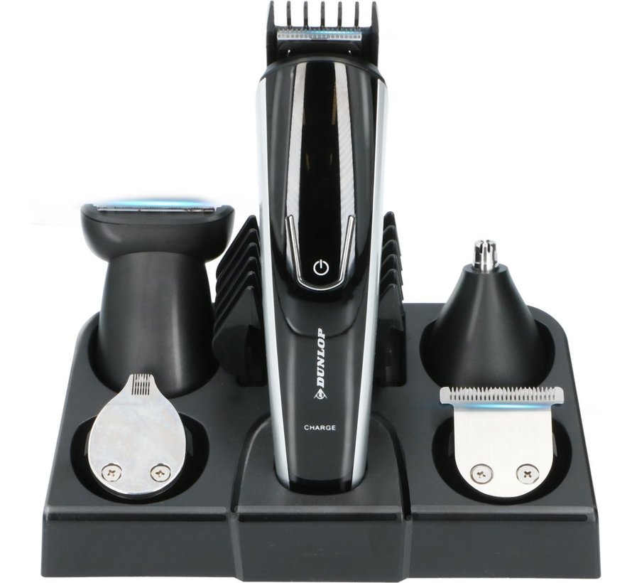 Trimmer - 5-in-1 - 5 Messen - 4 Kammen - Baard, Snor, Oor- en Neushaar - voor Mannen - Zwart