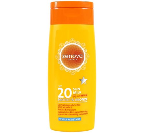 Zenova zonnemelk Protect & Bronze SPF 20 | 200 ml