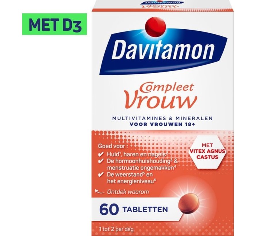 Compleet Vrouw - Multivitamines & mineralen voor de vrouw