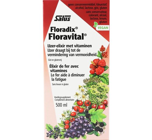 Floradix Floradix Vloeibaar ijzer-Elixer met Vitamines 500 ml