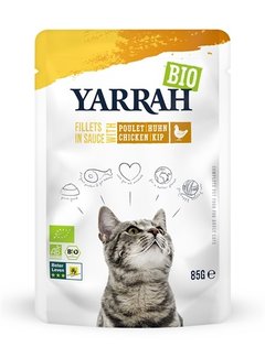 Yarrah Yarrah cat biologische filets met kip in saus