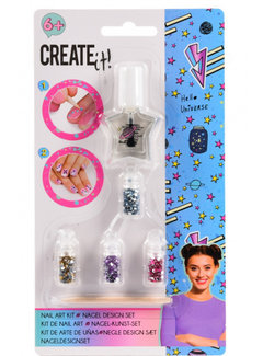 Create It! nagellakset nail art kit meisjes 6-delig