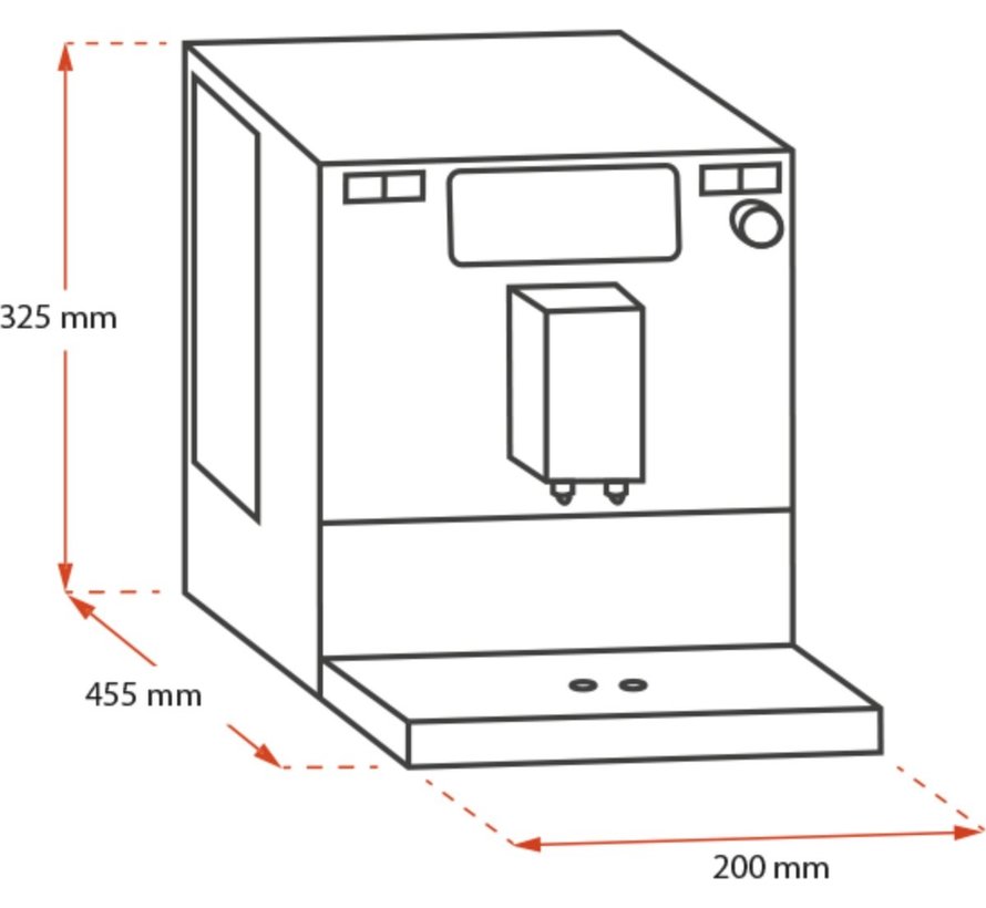 CaffeO Solo Volautomatische koffiemachine - Zilver