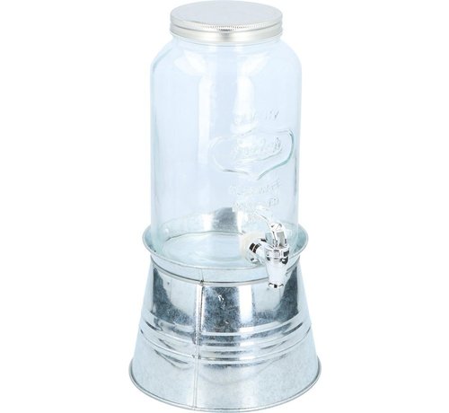 Cuisine Elegance Drankendispenser - 3 L - 21x21x38cm - Inclusief ijsemmer