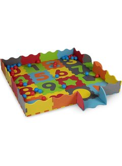 Let's Play Speelset Let's Play Speelset - 3-in-1: Speelmat, Puzzel en Ballenbak - Schuimrubber - 40 Ballen