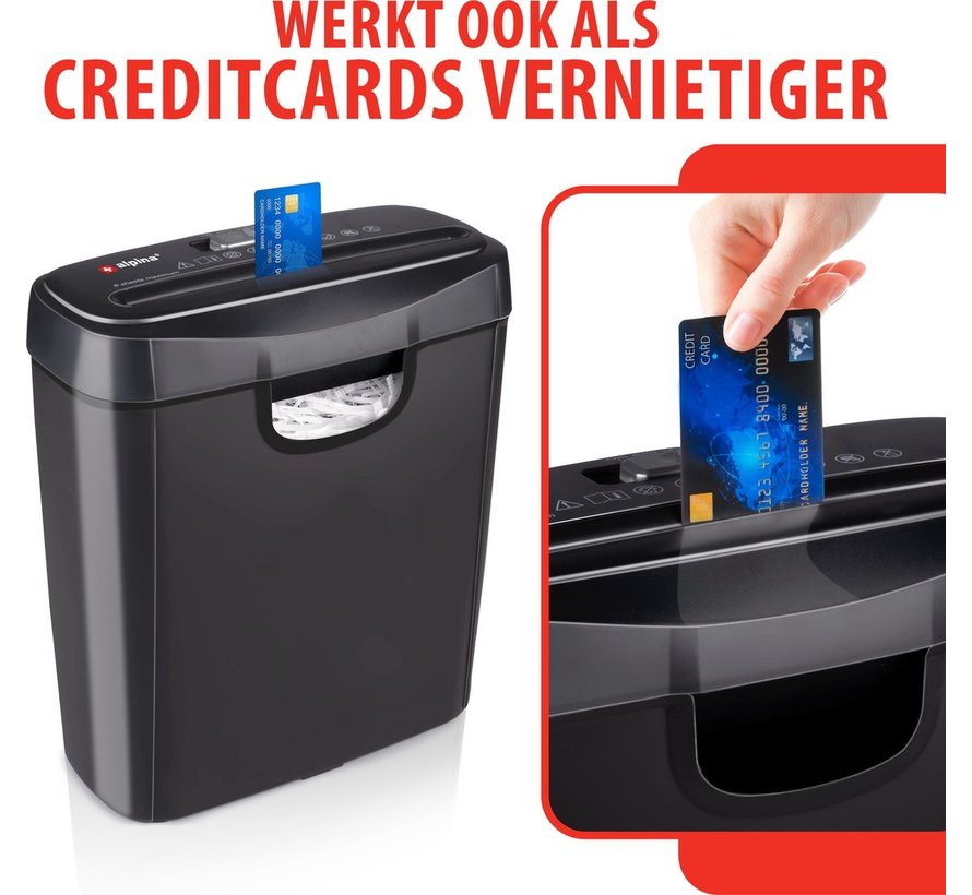 Papierversnipperaar/ Creditcard-Vernietiger