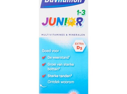 Davitamon Junior 1-3 Smelttabletjes Aardbei