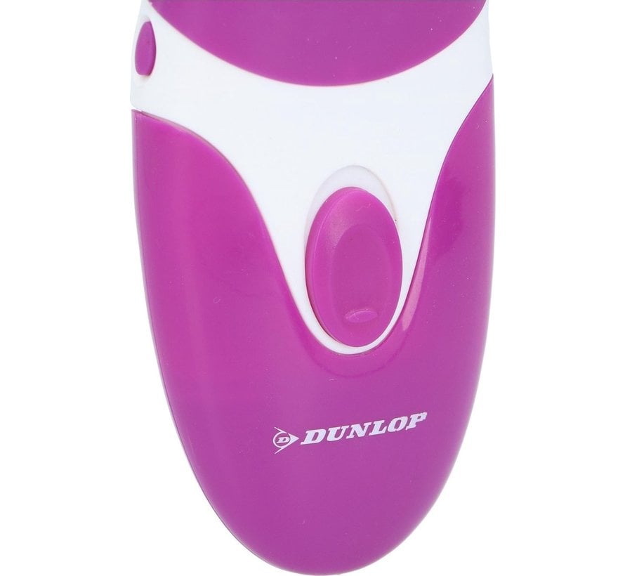 Dunlop Ladyshave - incl. 2x AAA Batterijen - Afgerond Scheerblad -Ergonomisch Design - Opbergetui