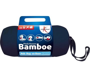 Lucovitaal Bamboe Nek Kussen Blauw