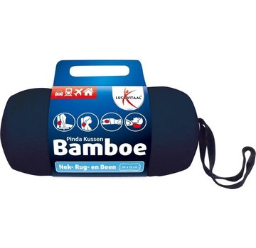 Lucovitaal Bamboe Nek Kussen Blauw