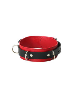 Strict Leather Lederen Rood-Zwarte Halsband