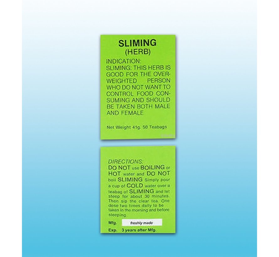 Afslankthee 50 x 41 gram – German Herb (Thai) & Co.