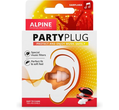 Alpine PartyPlug - Muziek Oordoppen - Transparant - SNR 19 dB - 1 paar