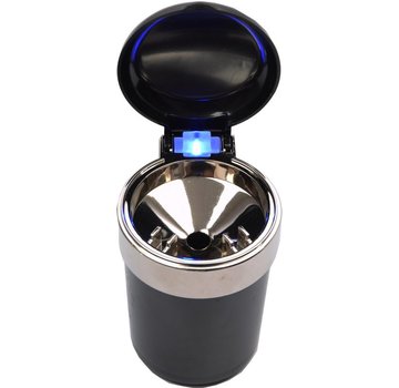 Auto asbak / Geurloze Auto Asbak / Met led verlichting / incl"GRATIS BATTERIJ