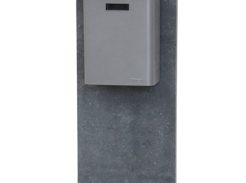 Drogistonline.eu De KB008 brievenbus blauwe hardsteen/aluminium grijs