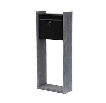 Drogistonline.eu De KB011 brievenbus blauwe hardsteen/aluminium zwart