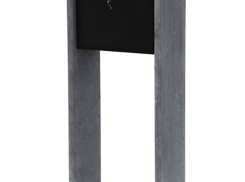Drogistonline.eu De KB011 brievenbus blauwe hardsteen/aluminium zwart
