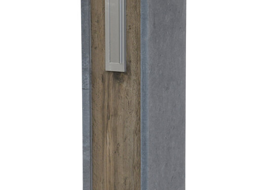 Drogistonline.eu De KB016 brievenbus blauwe hardsteen houtlook met klep