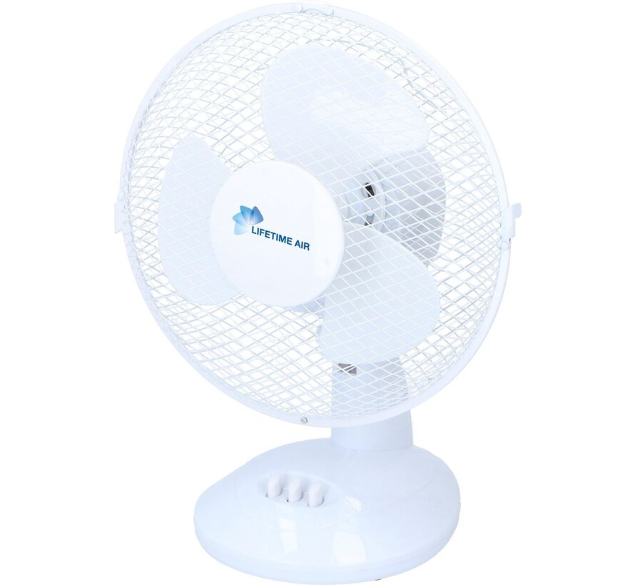 Air Tafelventilator - 20 W - Zwenkfunctie - Ø 23 cm - Wit