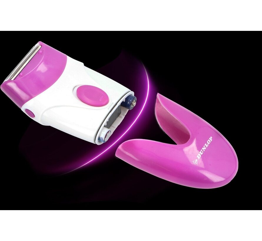 Ladyshave -Scheerapparaat voor Vrouwen - Afgerond Scheerblad - op Batterijen (2xAAA excl.)