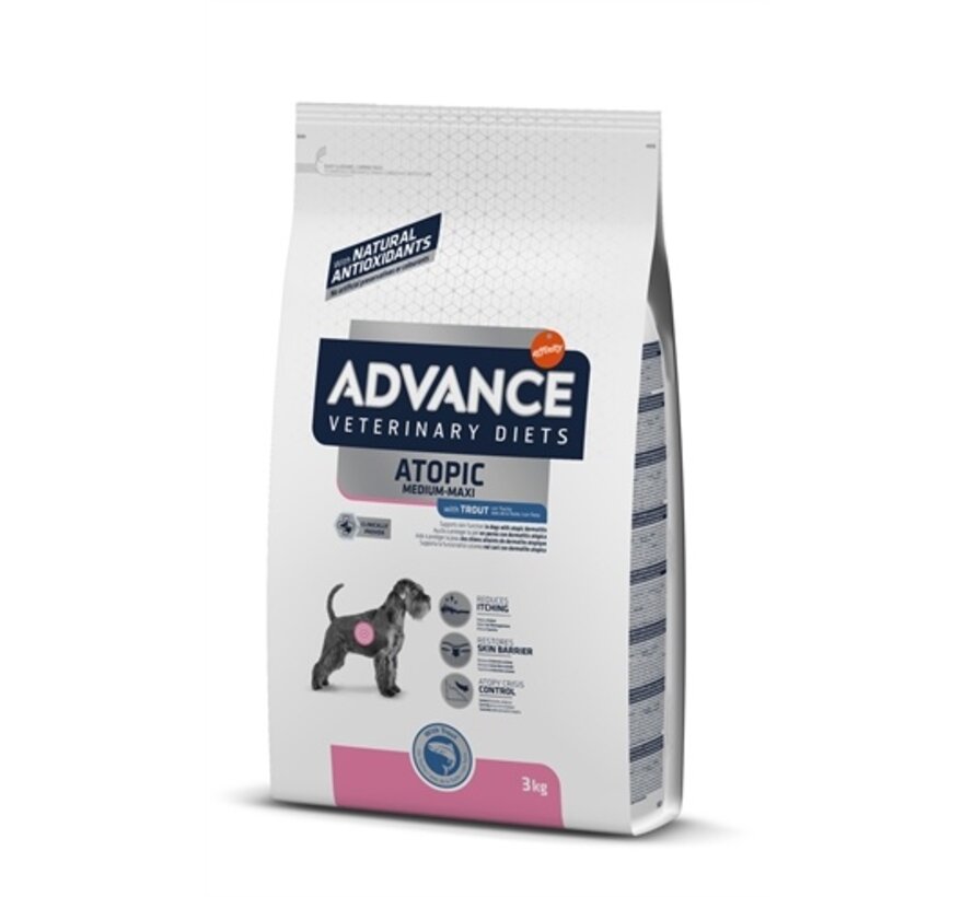 Advance veterinary diet dog atopic care medium / maxi