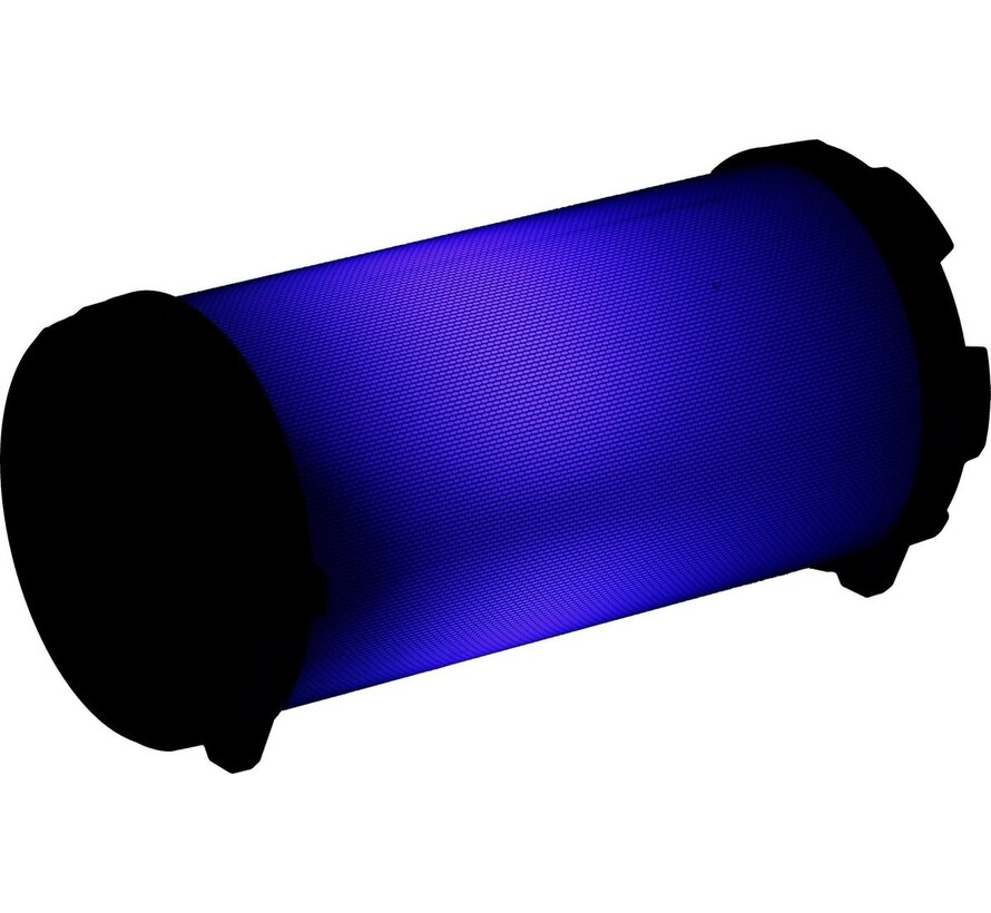 Dunlop Bluetooth Speaker - Draadloos - LED-Lichtshow - met Draagriem - 8 Watt - USB en Micro SD