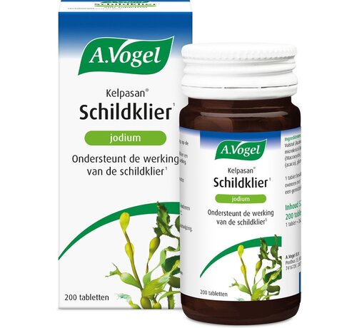 A.Vogel A.Vogel Kelpasan Schildklier tabletten - Jodium is goed voor de schildklier en ondersteunt de energiestofwisseling. - 200 st