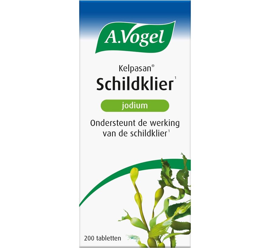A.Vogel Kelpasan Schildklier tabletten - Jodium is goed voor de schildklier en ondersteunt de energiestofwisseling. - 200 st