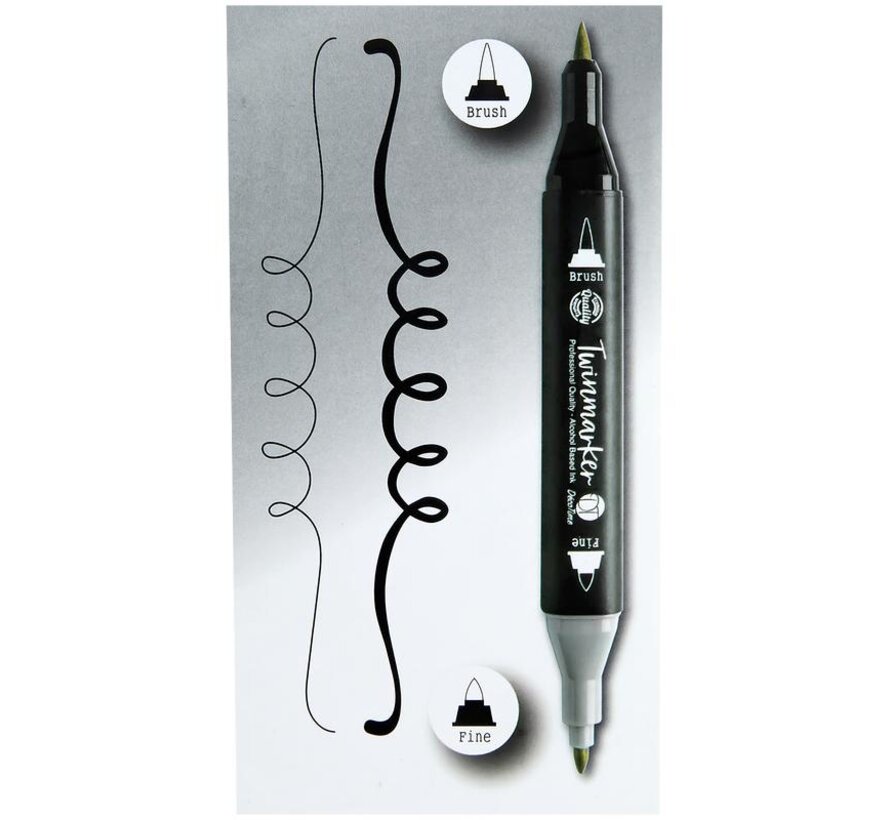 Stiftenset Décotime twinmarkers XXL-stiftenset 100 st Incl. 2 opbergtrays - Copy