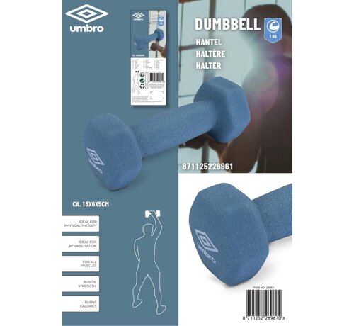 Umbro Umbro Fitness Training Gym Dumbbell 1kg