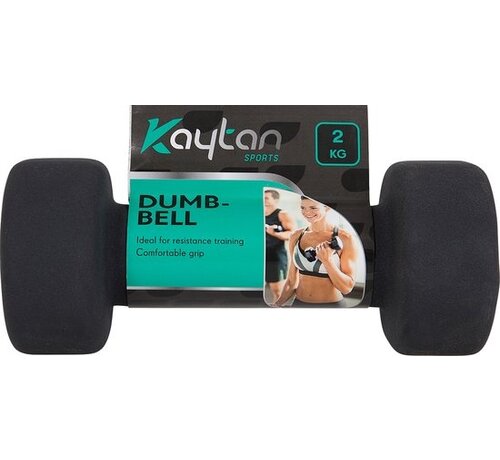 Kaytan Dumbbell 2kg - Zwart - per stuk