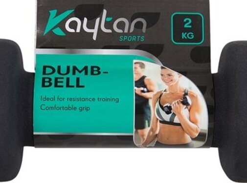 Kaytan Dumbbell 2kg - Zwart - per stuk