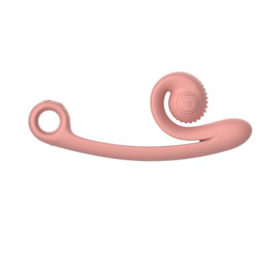 Snail Vibe Curve Duo Vibrator - Peachy Pink