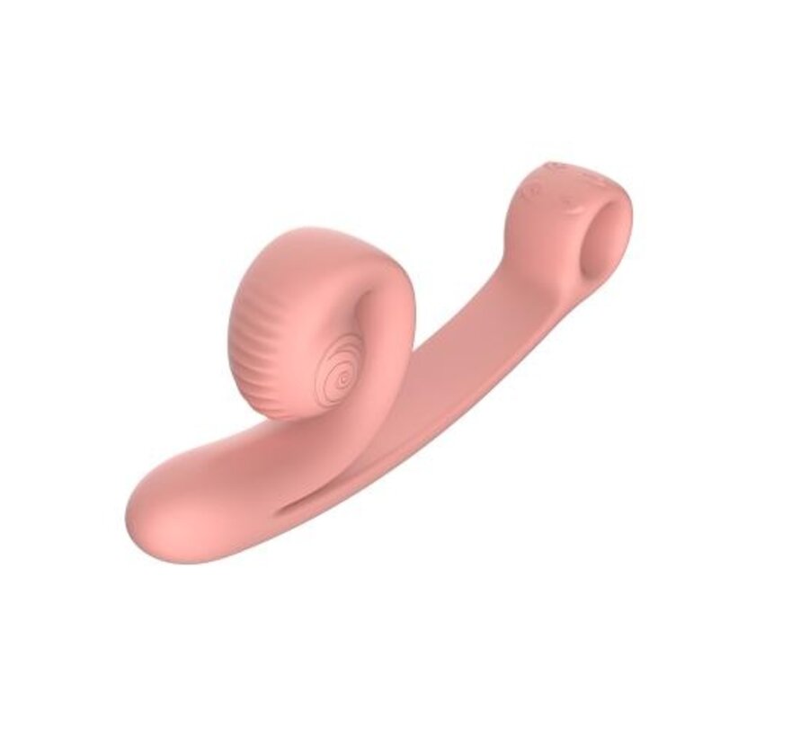 Snail Vibe Curve Duo Vibrator - Peachy Pink