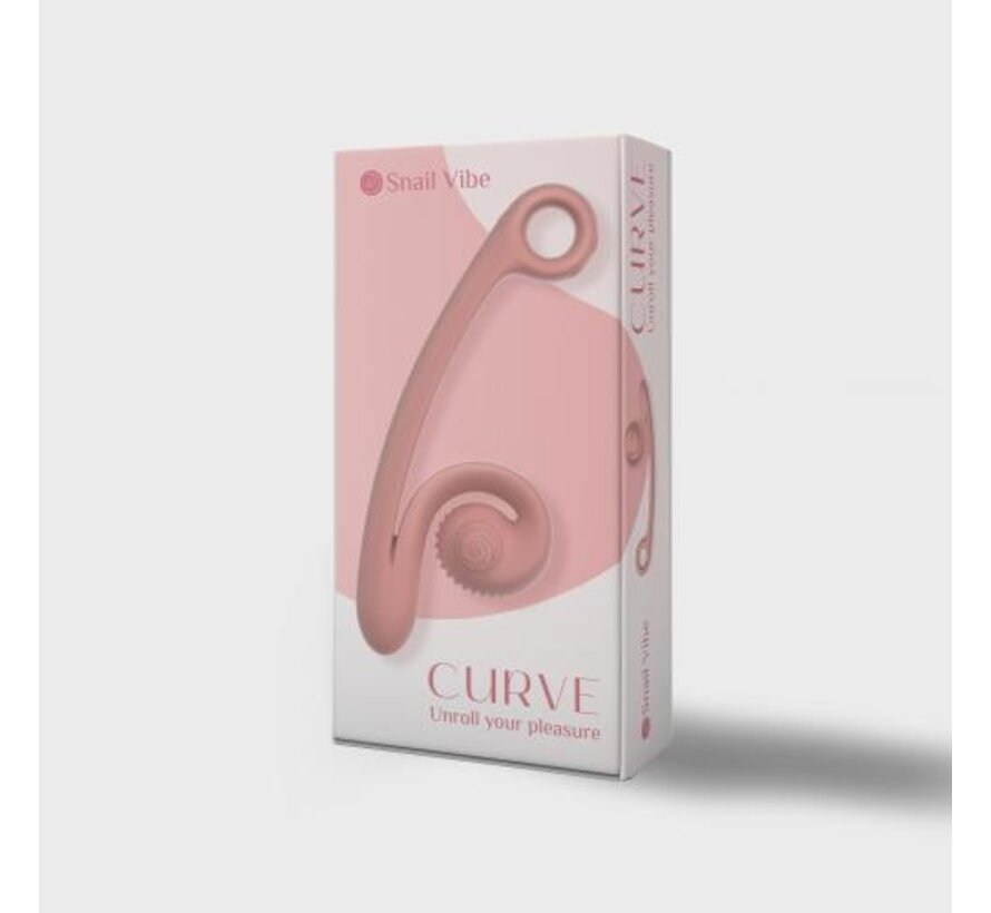 Snail Vibe Curve Duo Vibrator - Peachy Pink
