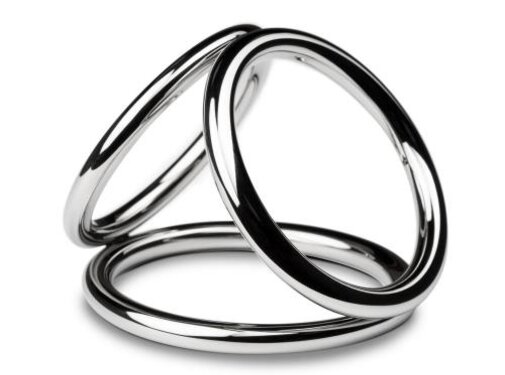 Sinner Gear Unbendable Sinner - Triad Chamber Metalen Cock- En Balring - Large