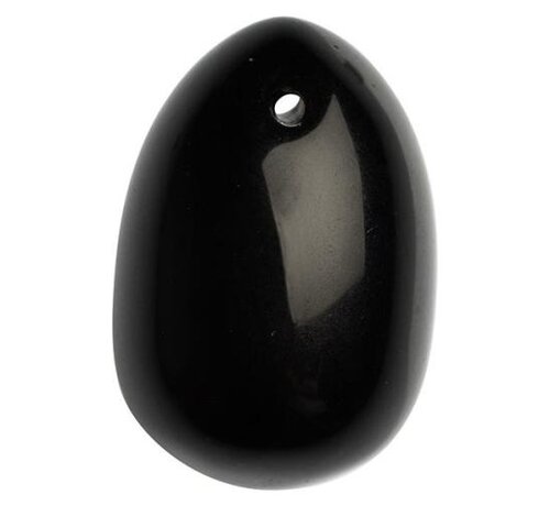 La Gemmes Yoni Ei - Maat M - Zwarte Obsidiaan