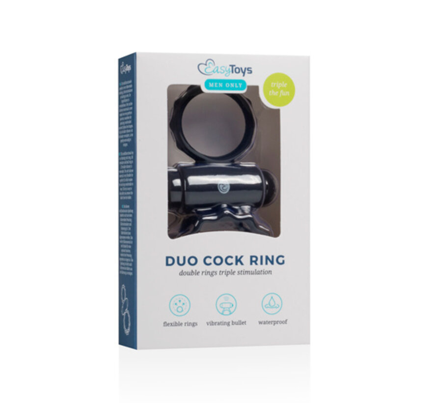 Duo Cockring - Zwart