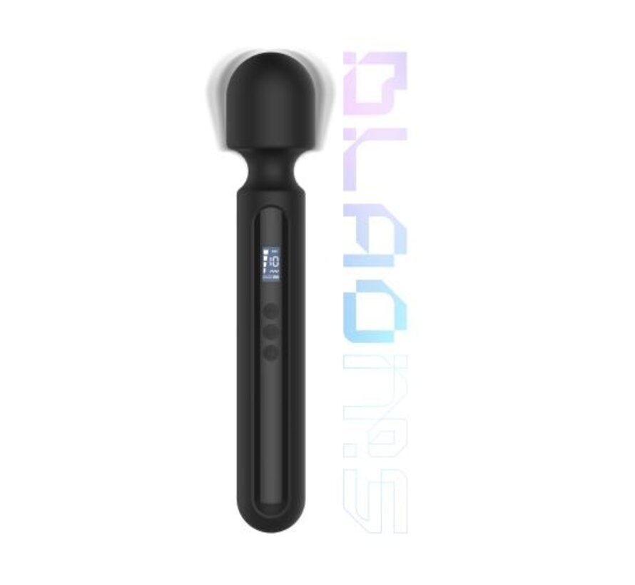 BLACQ - Digitale Super Wand Vibrator - Zwart