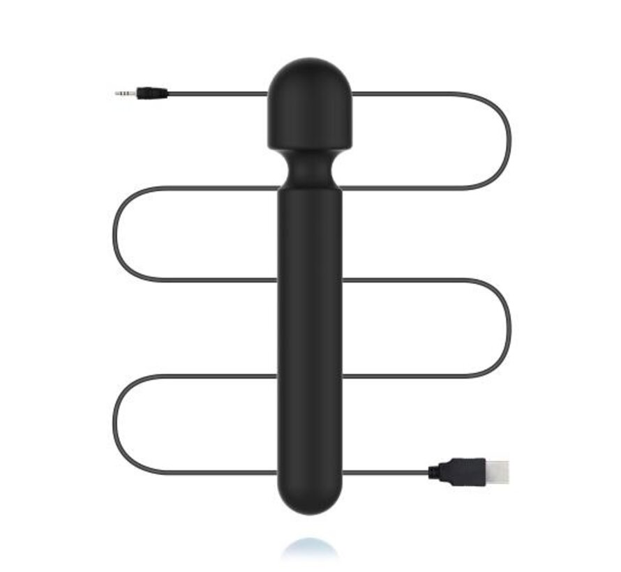 BLACQ - Digitale Super Wand Vibrator - Zwart