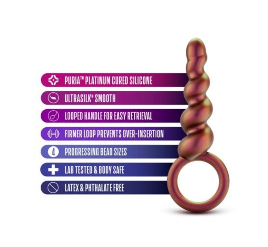 Anal Adventures Matrix - Spiral Loop Anaal Plug - Koper