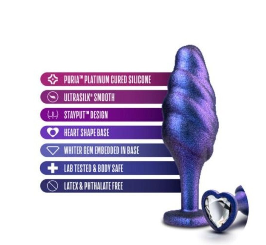 Anal Adventures Matrix - Bumped Bling Anaal Plug - Sapphire