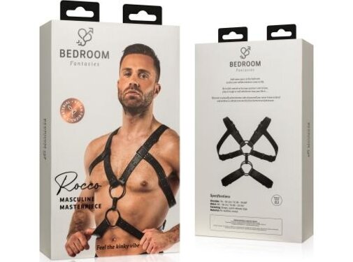 Rocco Bondage Harnas - Zwart