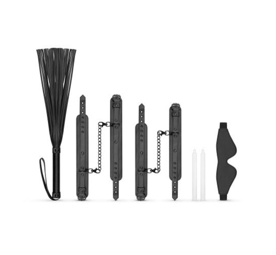 Kinky Bondage Set 5-delig - Zwart