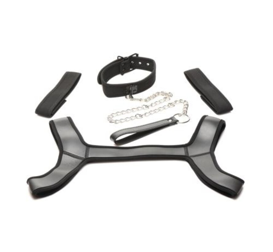 Complete Puppy Bondage Set - Zwart